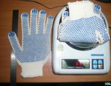 We open a business for the production of work gloves Equipment for the production of cotton gloves with pvc