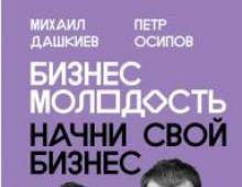 Business youth.  Start your business.  Start your own business (Peter Osipov, Mikhail Dashkiev) Business youth start your own pdf