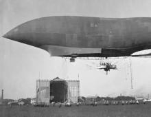Who invented the first airship in the world and for what purposes Briefly about the airship